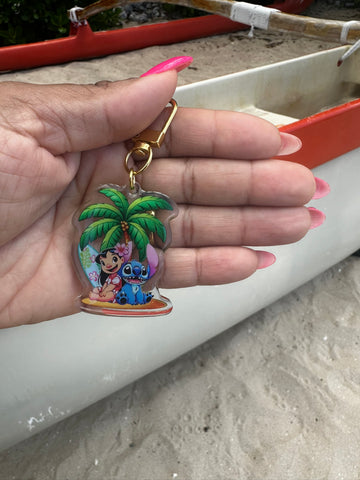 🌺 Island Adventure Charm Keychain