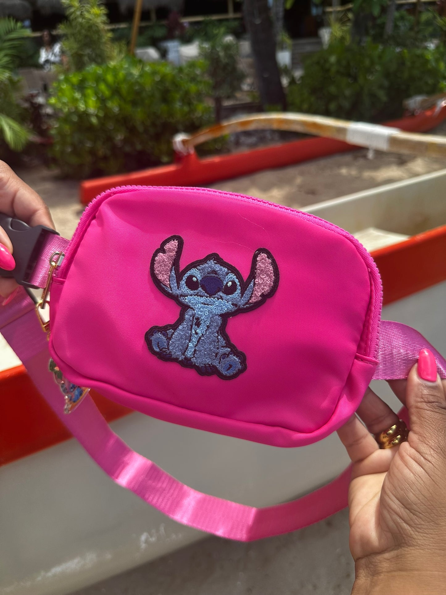 Stitch Inspired Square Belt Bag